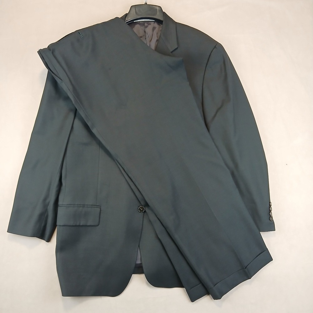 Jospeh Abboud 42R 34x28 Mens Suit Older Light Black FLAW